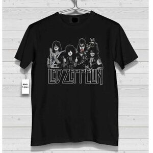 KISS Zeppelin Tour 2024 T-Shirt - Rock Band Fan Tee Unisex Shirt 05